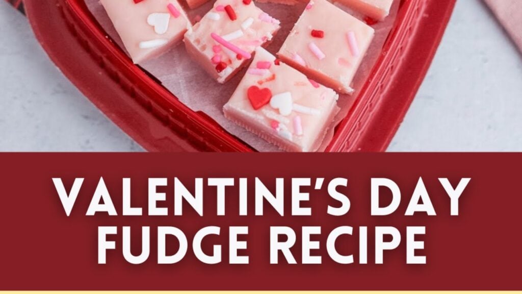 10-Minute Valentine’s Day Fudge, homemade and freshly served