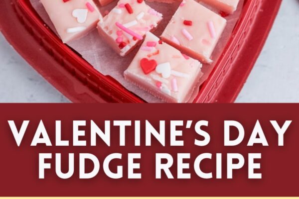 10-Minute Valentine’s Day Fudge, homemade and freshly served