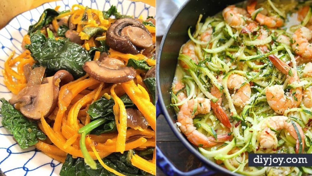 35 Veggie Noodle Recipes For A Healthy Low Carb Meal, homemade and freshly served