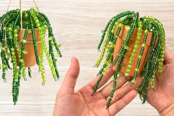 How to Make a Beaded Potted Plant – DIY Tutorial — easy step-by-step DIY tutorial.
