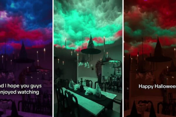 Finished Viral TikTok DIY Spooky Cloud Ceiling, a completed DIY project