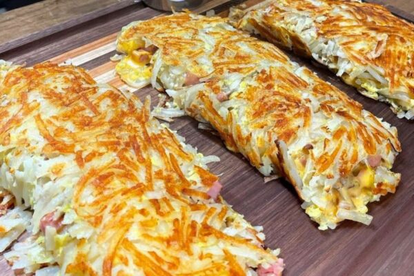 Waffle House Hash Brown Omelets, homemade and freshly served