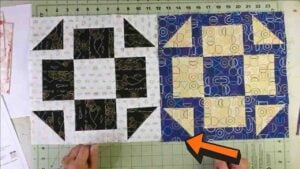 Finished Water Mill Quilt Block with Free Pattern, a completed DIY project