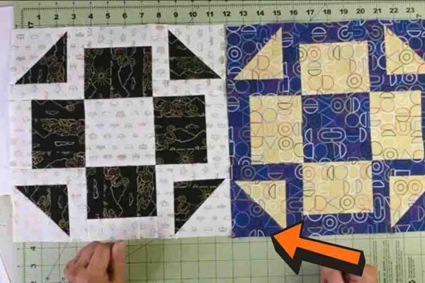Finished Water Mill Quilt Block with Free Pattern, a completed DIY project