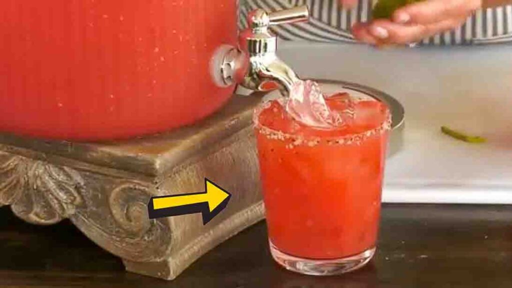 Watermelon Strawberry Agua Fresca, homemade and freshly served