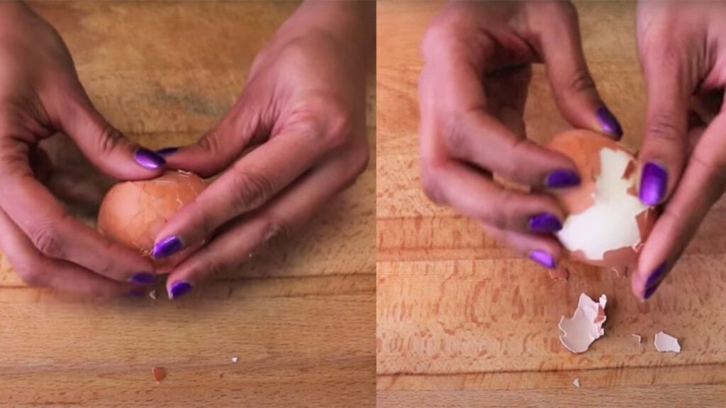 How to Peel a Hardboiled Egg in Under 10 Seconds (3 Ways), homemade and freshly served