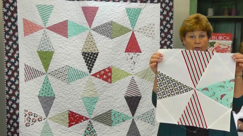 Finished Wedge Diamond Quilt With Jenny Doan, a completed DIY project