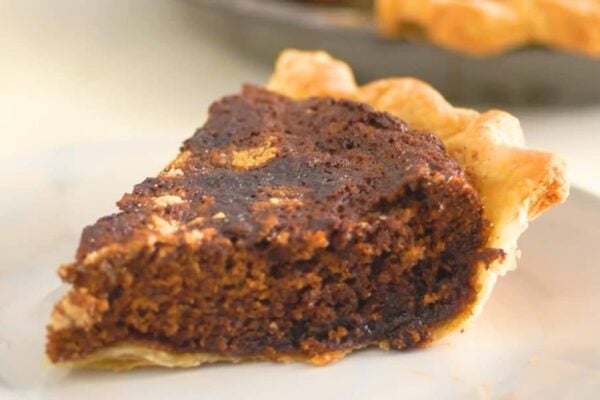 Wet-Bottom Shoofly Pie, homemade and freshly served