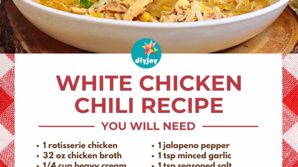 White Chicken Chili, homemade and freshly served