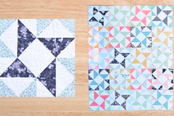 Finished Windmill Quilt, a completed DIY project