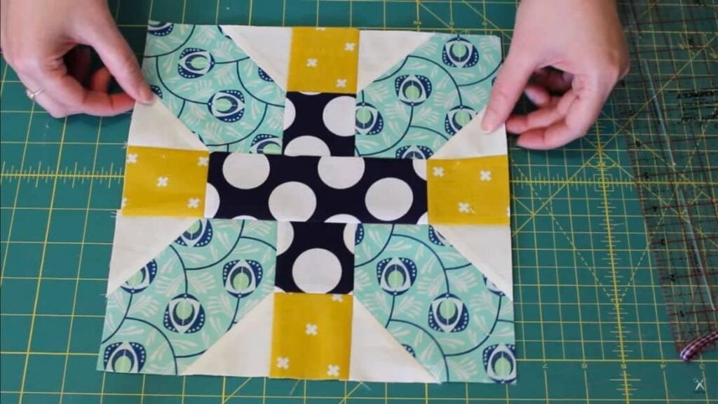 Finished X Plus Block Quilt, a completed DIY project
