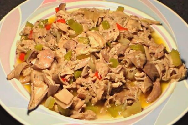 Yummy Chitterlings And Hog Maws, homemade and freshly served