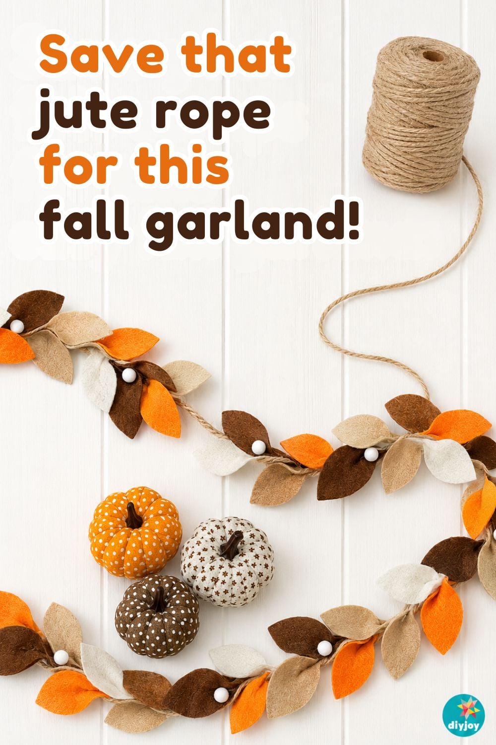 DIY leaf fall garland step by step tutorial