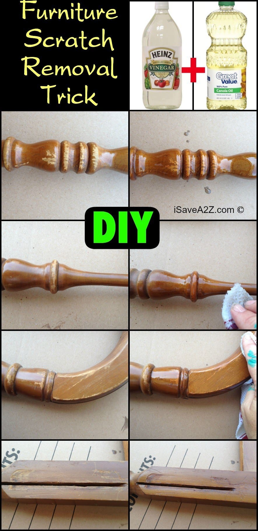 Easy Home Repair Hacks - DIY Oil and Vinegar Furniture Scratch Removal Trick - Quick Ways to Easily Fix Broken Things Around The House - DIY Tricks for Home Improvement and Repairs - Simple Solutions for Furniture and Wood Restoration