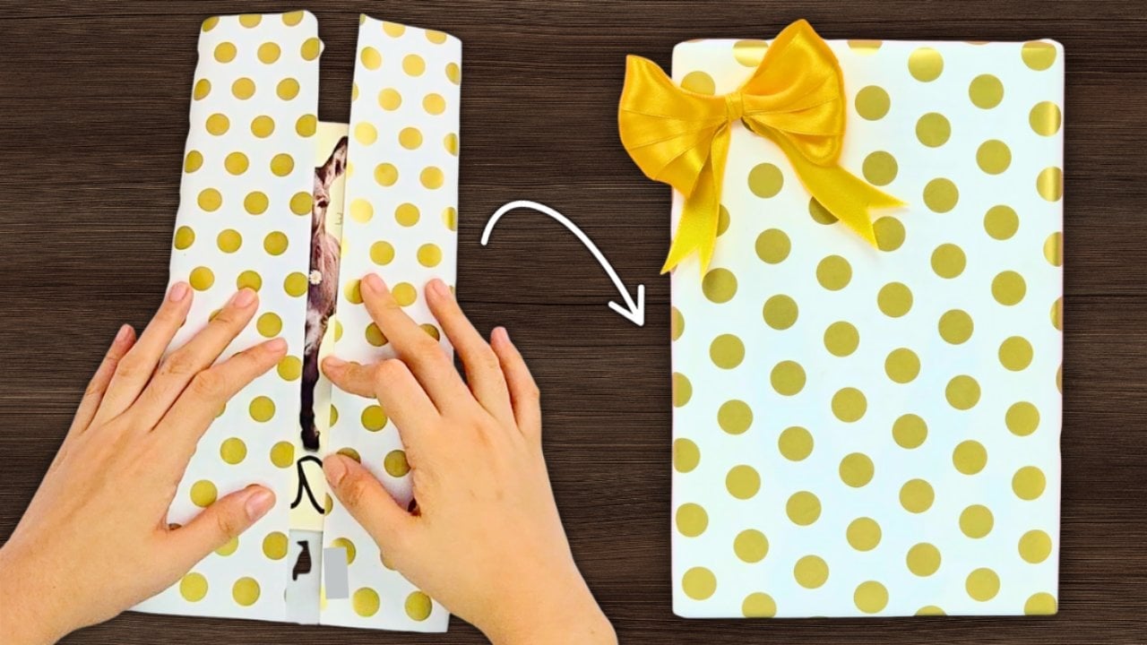 DIY Gift Wrapping Ideas - How to Wrap a Gift with Short Paper - Easy Wrapping Hack for Leftover or Limited Paper
