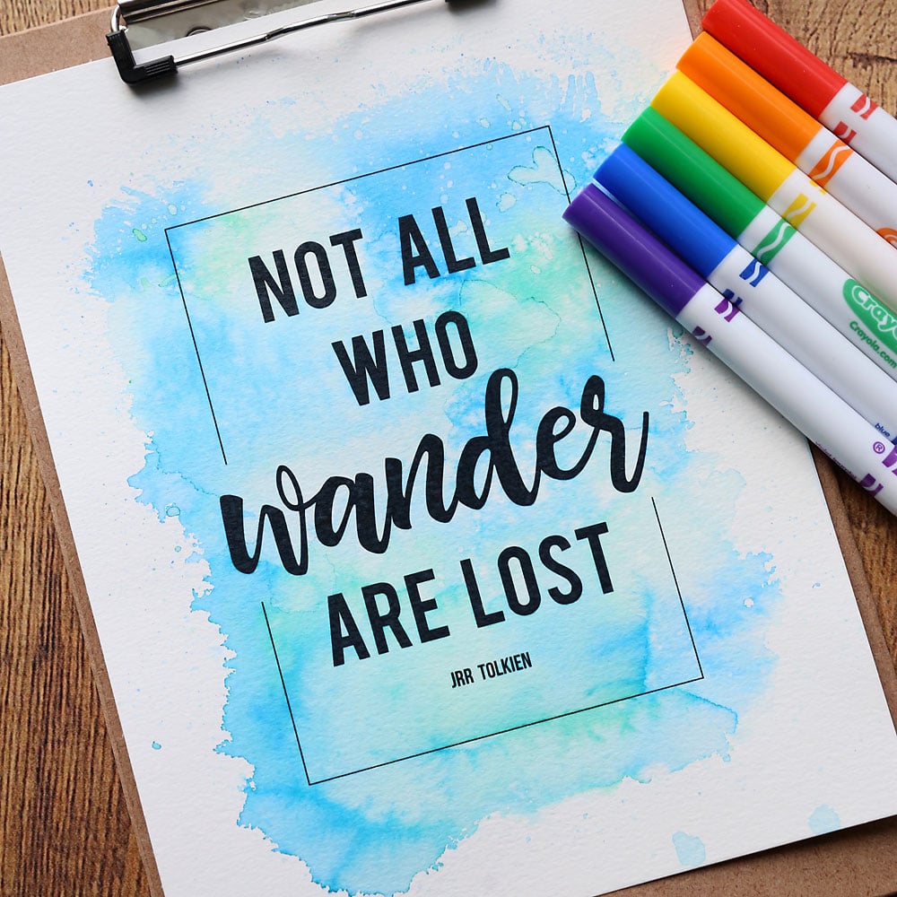 Not All Who Wander Are Lost Free Printable Idea Not All Who Wander Are Lost Free Printable, quick to download and frame today and an idea worth saving for later