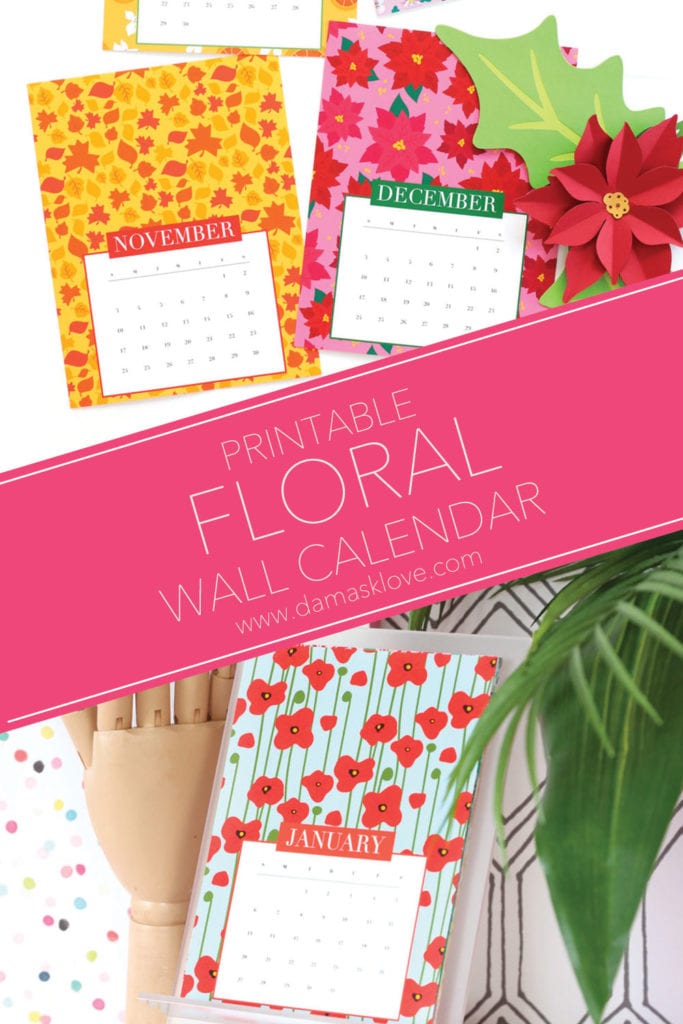 Free Floral Wall Calendar Printable Printable Wall Art Idea Free Floral Wall Calendar Printable, low effort with a nice decor result and a look that photographs beautifully
