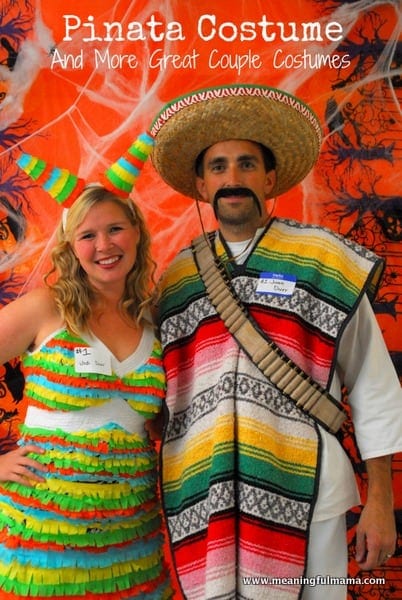 Pinata & Fiesta Couple Costume, a duo halloween idea, forgiving enough to improvise if a piece is missing