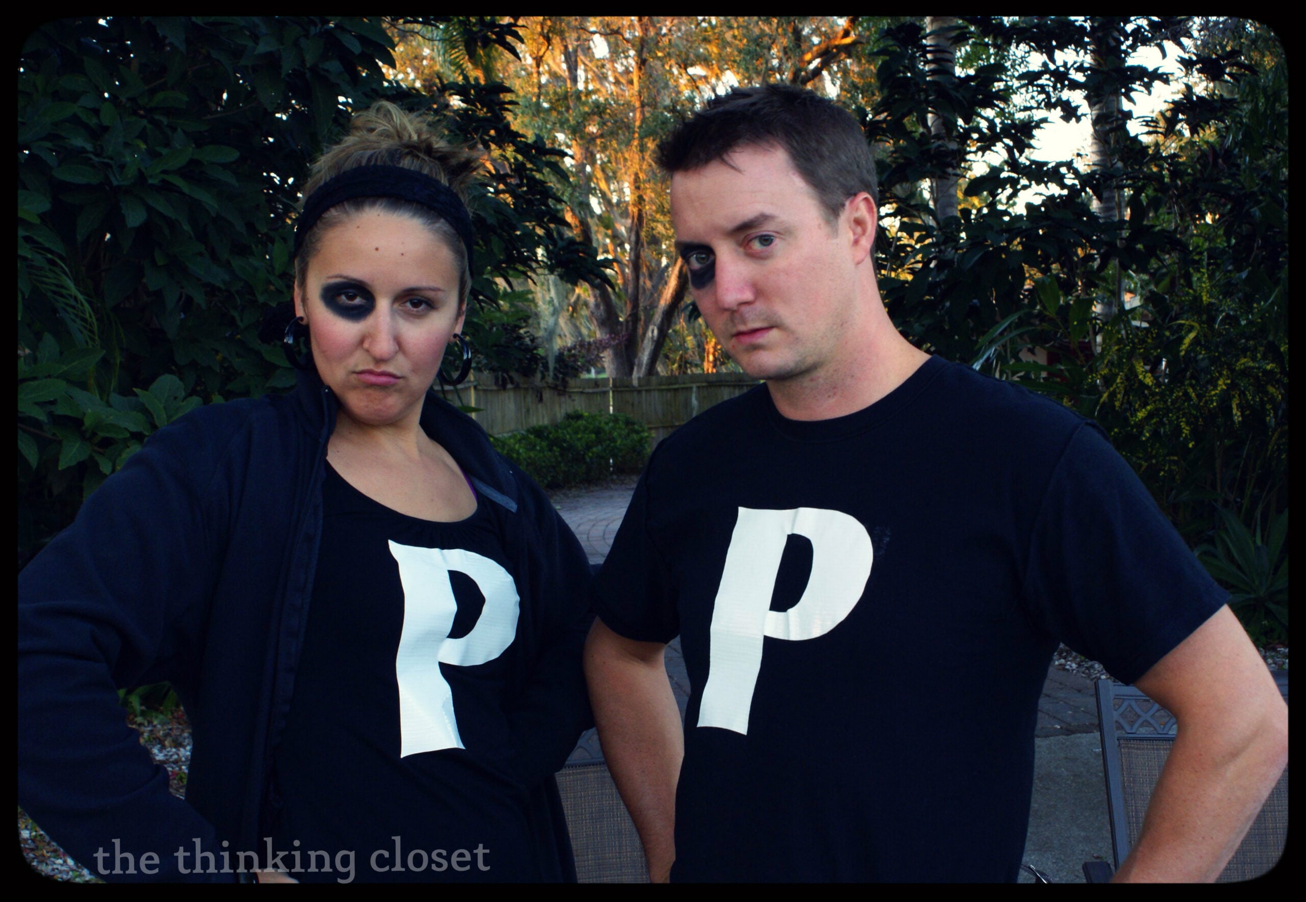 Black-Eyed Peas Pun Costume, quick to assemble the evening before with basic supplies and a duo everyone wants a photo with