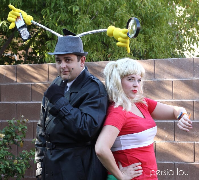Inspector Gadget & Penny Costume, a duo halloween idea, simple enough to put on in under ten minutes