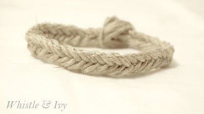 DIY Paracord Bracelet Ideas - Fishtail Hemp Bracelet - Easy Woven Cord Bracelet Tutorial With Step by Step How To