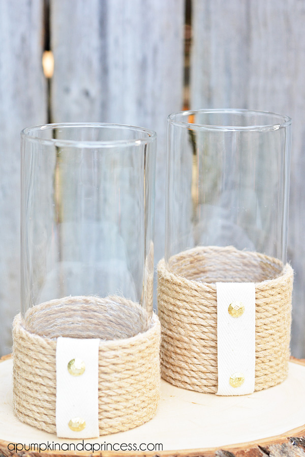 DIY Rope Lantern Vases, a cheap diy home decor idea, a satisfying project once it is finally hanging on the wall