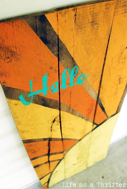 DIY Slatted Summer Sign, a project worth trying this weekend and an idea that is easy to recreate at home