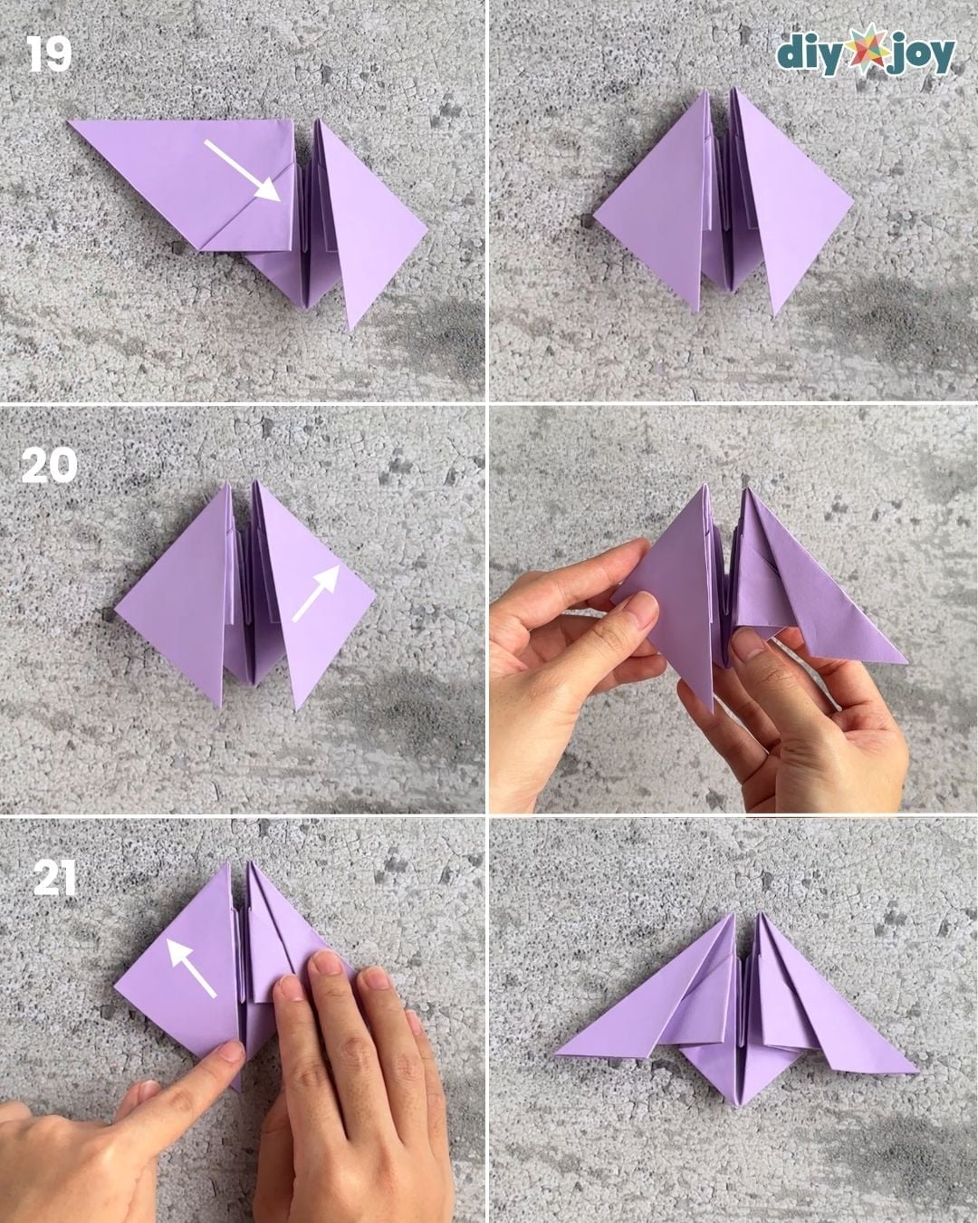 How to make an origami bat, step 7 creasing the top edge