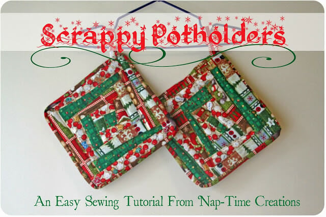 Fabric Scraps | Scrappy Potholders Tutorial