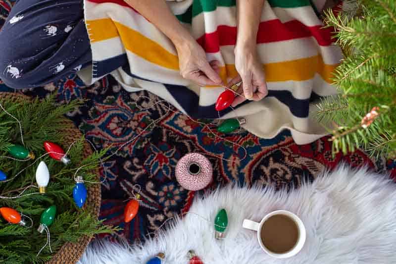 Vintage Bulb Christmas Garland, a popular choice on this list and a favorite christmas light decor idea worth copying