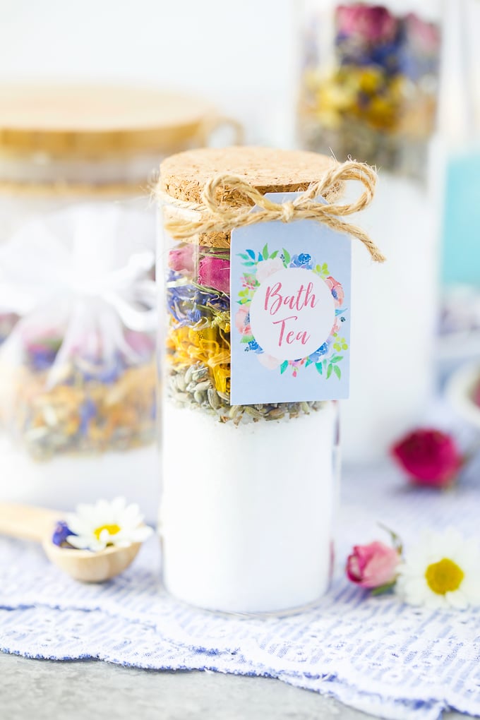 Dried Flower Bath Tea, a botanical home accent, quick enough to finish before nap time and a keepsake worth handing down