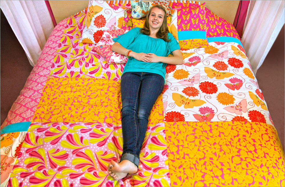 Big Block Patchwork Duvet Cover Quilt Project Big Block Patchwork Duvet Cover, gentle on the wallet and the schedule and a satisfying finish for not much work