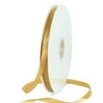 Handmade Christmas Ornament | Gold Ribbon Handmade Christmas ornament supply showing a loop of narrow gold ribbon for hanging the finished craft