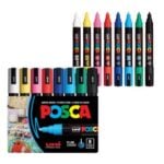 Posca Paint Markers for Lettering Posca paint markers for lettering Merry Christmas and drawing dashed borders on a toilet paper roll Christmas banner